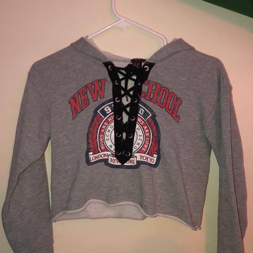 long sleeve crop top